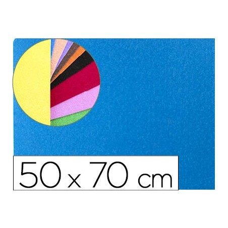 GOMA EVA LIDERPAPEL TEXTURA TOALHA AZUL PLACA 50X70CM 60GR E