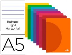 CADERNO AGRAFADO LIDERPAPEL 360 CAPA DE PLASTICO DIN A5 48 F