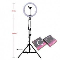 Ring Light 10" 6500K Suporte + Tripé + Comando Remoto