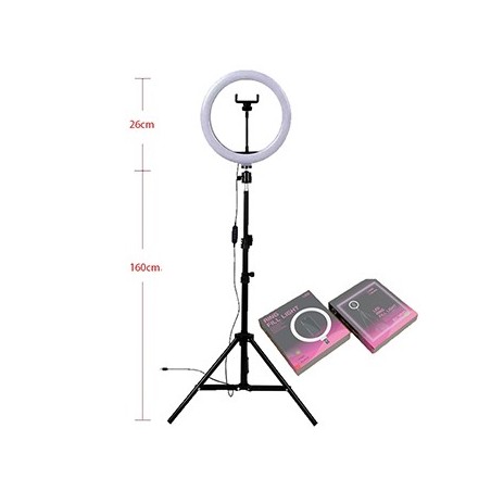 Ring Light 10" 6500K Suporte + Tripé + Comando Remoto