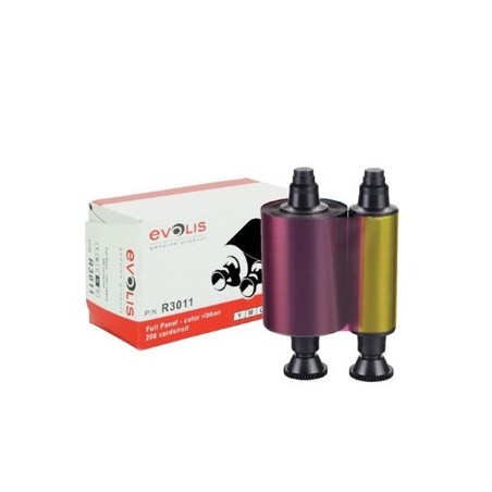 Fita Cor 5 paineis YMCKO Evolis R3011 / Tinteiros Toners e F