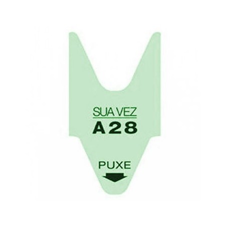 5un Rolos Senhas Marcação de Vez Cor Verde Rolo 1un (2000un)