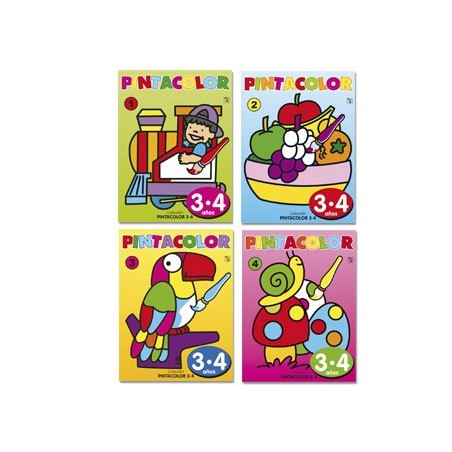 CADERNO PARA COLORIR PINTA COR 3-4