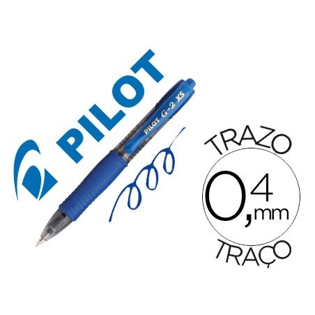 ESFEROGRAFICA PILOT G-2 PIXIE AZUL TINTA GEL RETRACTIL PEGA