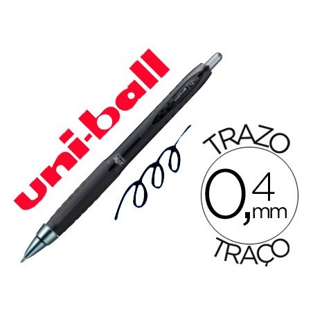 ESFEROGRÁFICA UNI-BALL ROLLER UMN-307 RETRACTIL 0,7 MM PRETO