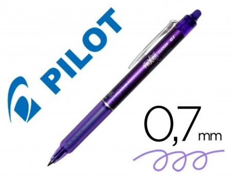 ESFEROGRAFICA PILOT FRIXION CLICKER APAGAVEL 0,7 MM COR VIOL