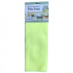 3un Pano Microfibras 30x40cm Amarelo Fluorescente 1un