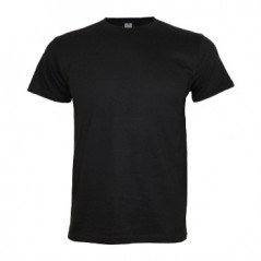 10un T-Shirt Adulto Algodão 190g Preto Tamanho L