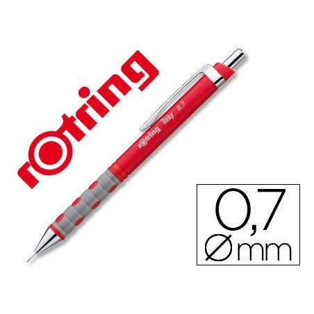 LAPISEIRA ROTRING TIKKY 0,7 MM VERMELHA