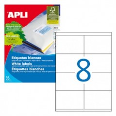 Etiquetas 105x70 Apli 100 Folhas A4 800un
