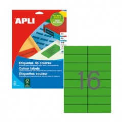 Etiquetas 105x37 Apli 20 Folhas 320un Verde / Papeis e Trans