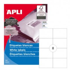 Etiquetas 105x74 Apli 500 Folhas A4 4000un