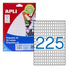 Etiquetas 08x12 Apli 01857 15 Folhas A5 3375un / Escritorio