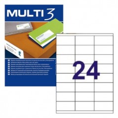 Etiquetas 70x35 Multi3 100 Folhas A4 2400un