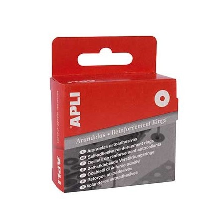 Reforcos Autoadesivos APLI Caixa Dispensadora Branco 500un /