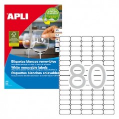 Etiquetas Removiveis 35,6x16,9mm 25 Folhas A4 2000un / Papei