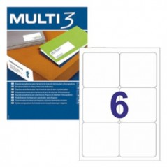 Etiquetas 99,1x93,1 Multi3 100 Folhas 600un