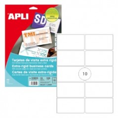 Cartoes Visita InkJet-Laser Matte 250gr 89x51mm Apli (100un)