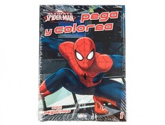CADERNO DE COLORIR SPIDERMAN PEGACOLOR COM AUTOCOLANTES 12 P