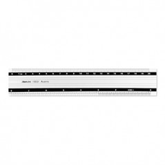 Régua Alumínio 20cm Aristo AR15021 c/Base Borracha