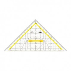 Esquadro Desenho HYP25cm Aristo AR16504 com Pega Removível