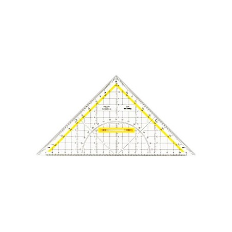 Esquadro Desenho HYP25cm Aristo AR16504 com Pega Removível