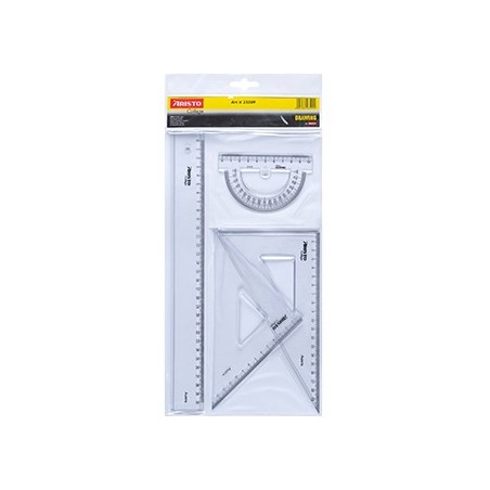 Conjunto Geometria Geocollege AR23509 Aristo 4 Peças