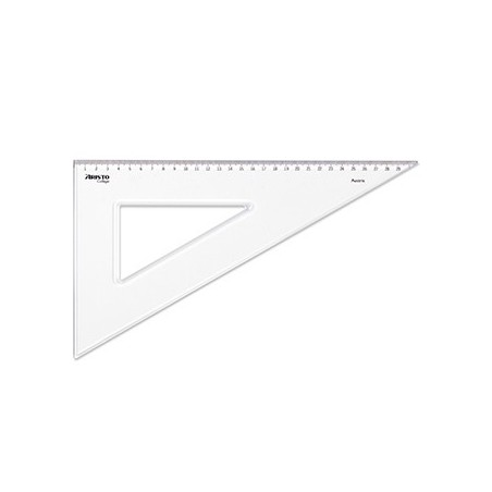 Esquadro Plástico Cristal 60G-30cm Aristo Geocollege AR23630