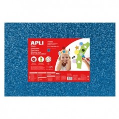 Placa de Cor Musgami 40x60cm 2mm c/ Purpurinas Azul 3Fls