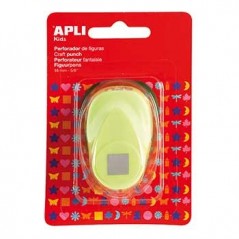 Furador Apli Formato Quadrado Verde 16mm 1un