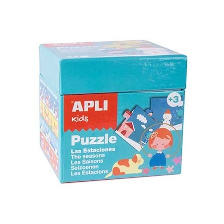 APLI Jogo Puzzle Apli Kids Tema 4 Estacoes 24 Pecas Escritor