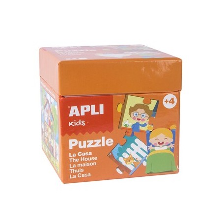 APLI Jogo Puzzle Apli Kids Tema A Casa 24 Pecas Escritorio e