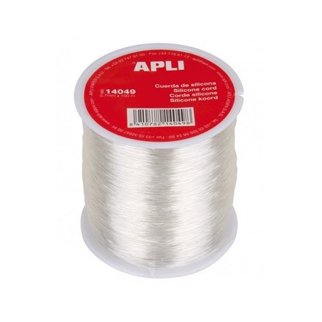 Elástico Fio Silicone Apli Transparente 7mmx100m 1un
