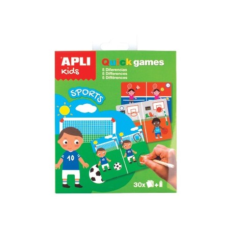 APLI Jogo Apli Kids Quick Games Tema Desporto 1un (Jogo Dife