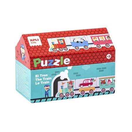 Jogo Puzzle Apli Tema Comboio 20 Pecas