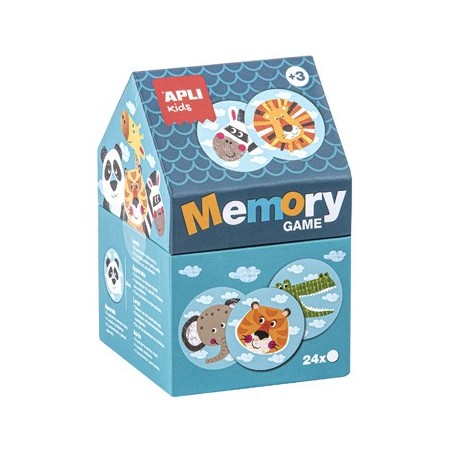 Jogo Puzzle Apli Casinha de Memoria Tema Safari 24 Pecas
