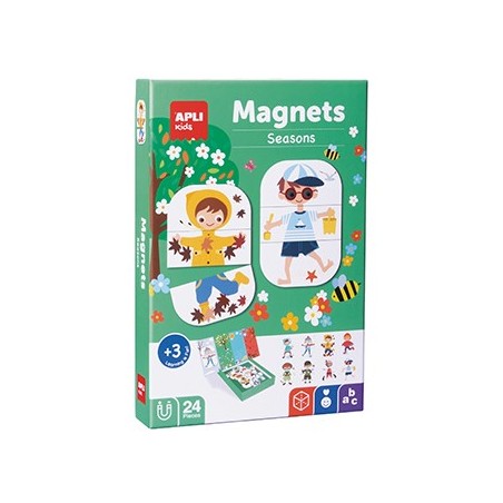 Jogo Magnetico Apli Tema Estacoes 24 Pecas