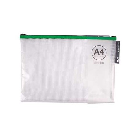 Bolsa Plastico A4 APli c/Reforco Fio c/Fecho Correr 1un