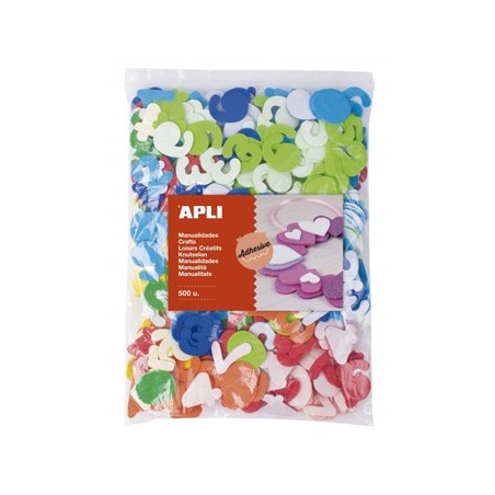 Numeros Adesivos Goma Eva Cores Sortidas 500un