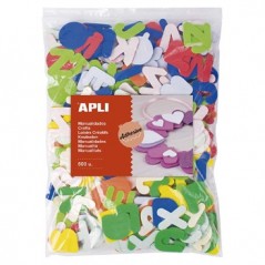 Letras Adesivos Goma Eva Cores Sortidas 500un