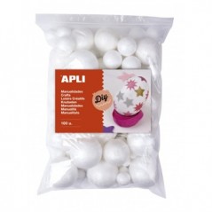 Bolas Esferovite Varias Medidas Cor Branca 100un