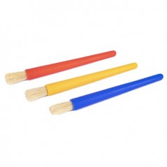 Pincel para Guache e Aguarela Apli Jumbo Ponta Redonda 3un