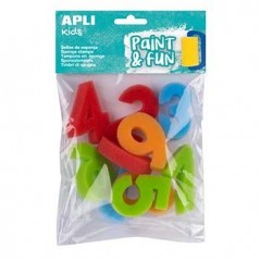 Esponja Carimbo 123 Apli Kids Paint&Fun10un