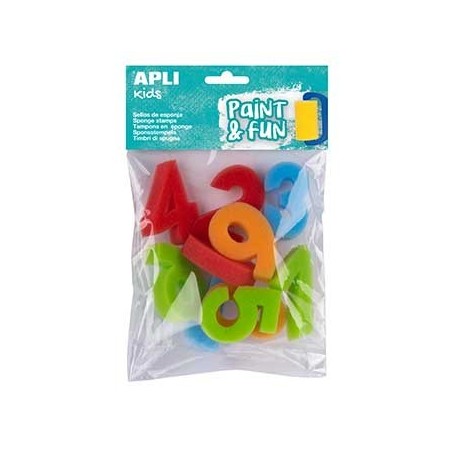 Esponja Carimbo 123 Apli Kids Paint&Fun10un