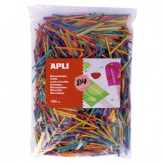 Mini Palitos de Madeira Cores Sortidas 1500un