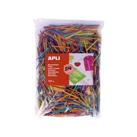 Mini Palitos de Madeira Cores Sortidas 1500un