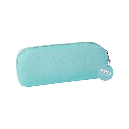 2un Estojo Silicone Apli Soft Glitter Verde 1un