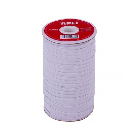 Elástico Fio Bobine Apli Branco 5mmx100m 1un