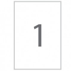 Etiquetas Removiveis 210x297 100 Folhas A4 100un / Papeis e