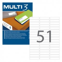 Etiquetas 70x16,9 Multi3 100 Folhas A4 5100un / Papeis e Tra